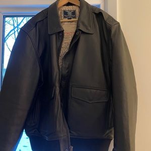 Cockpit USA Genuine Leather Bomber Jacket